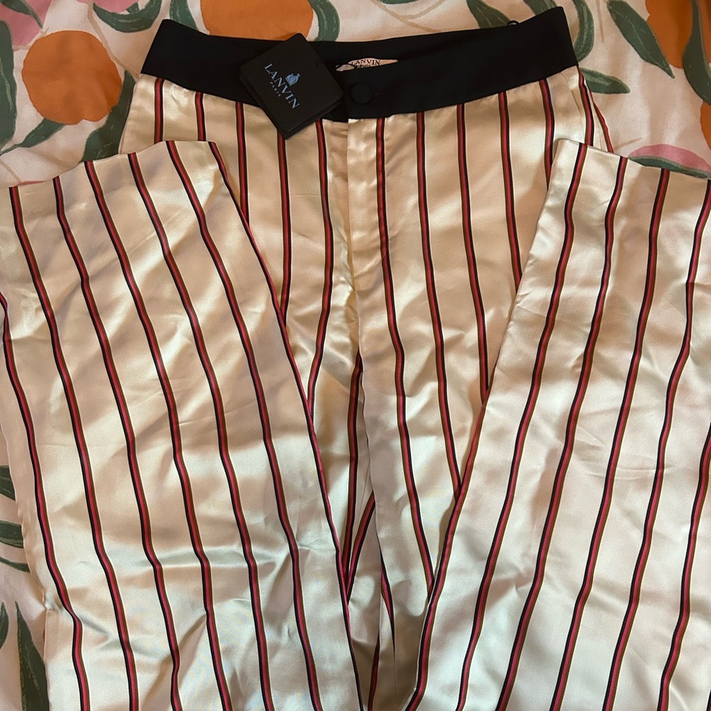 Brand new Lanvin Paris flowy striped pants!!